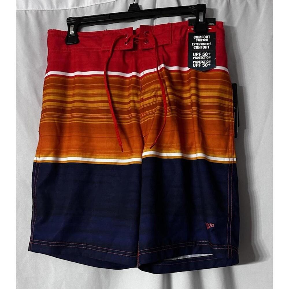 NWT Speedo Mens Comfort Stretch Bondi 20" Boardshorts Swimming Trunks Size Small